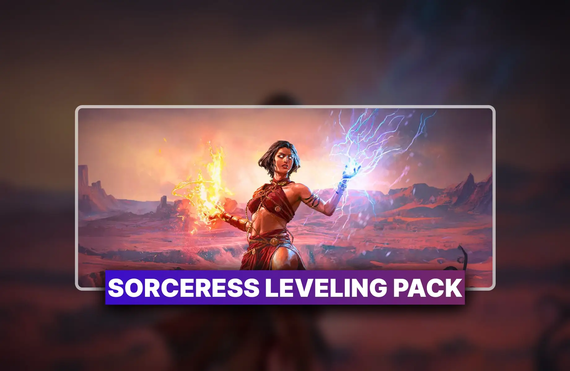 PoE 2 Sorceress Leveling Pack