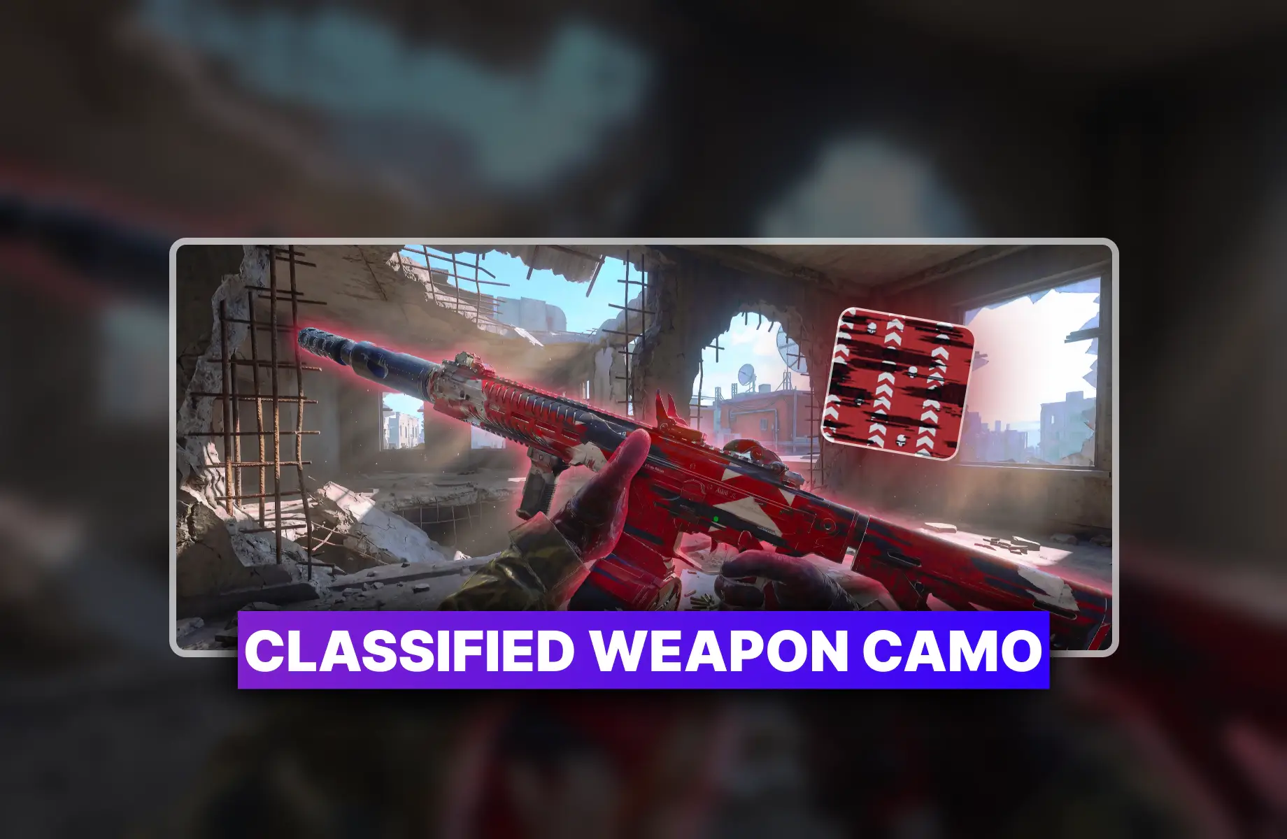 Warzone Classified Weapon Camo Carry