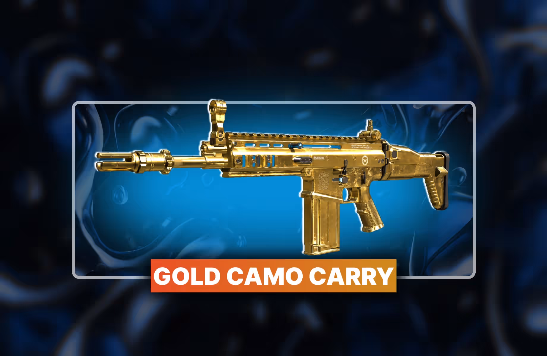 Black Ops 2 Gold Camo Carry