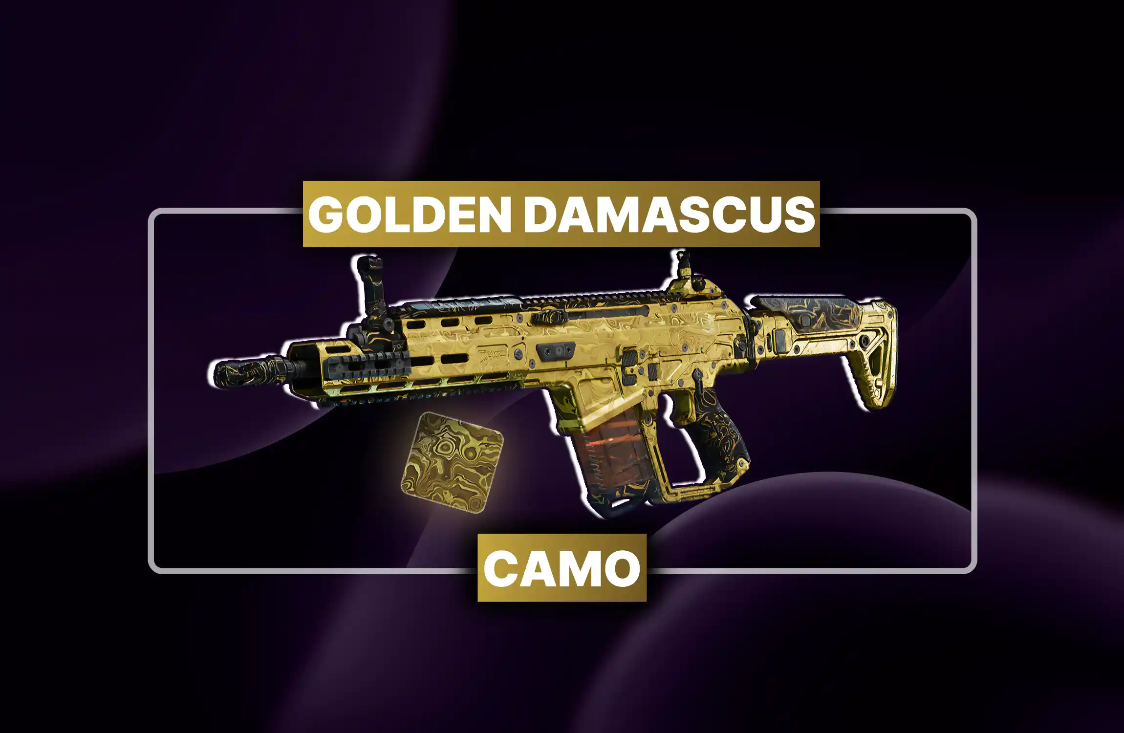 BO7 Golden Damascus Camo Carry