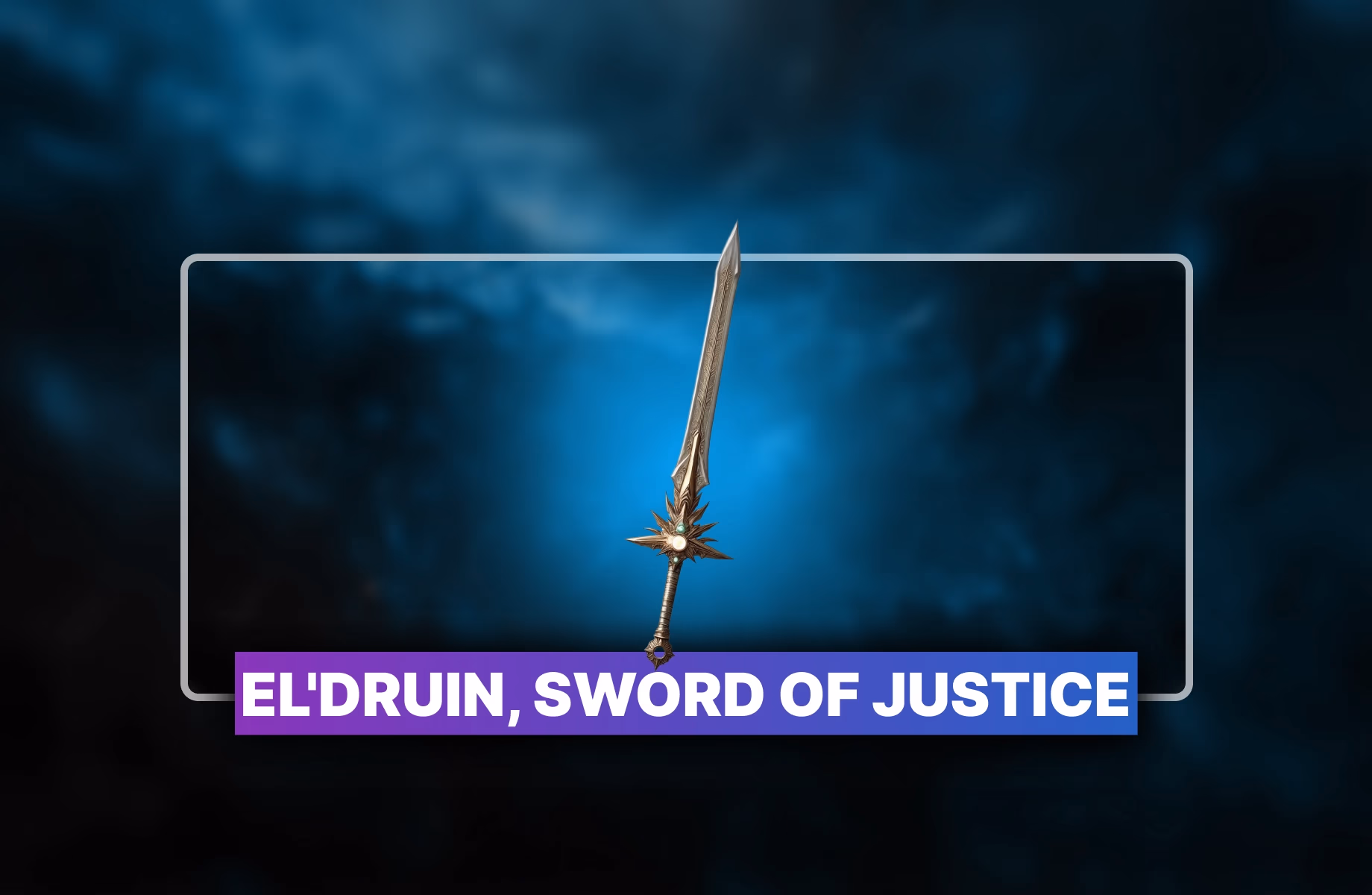 Diablo 4 El'druin, Sword of Justice for sale