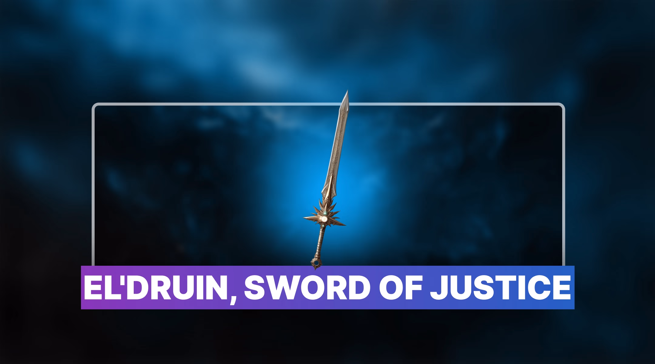 Diablo 4 El'druin, Sword of Justice for sale