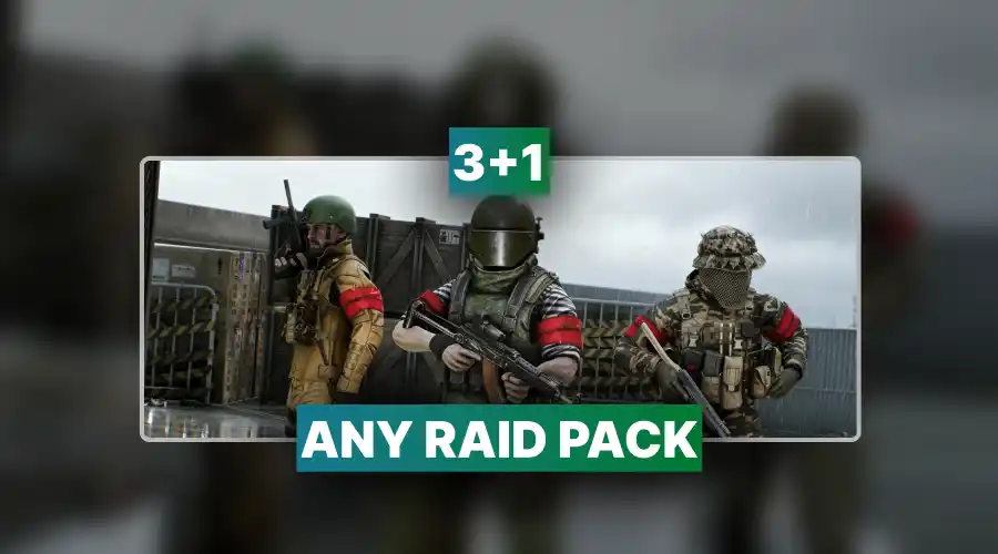 Escape From Tarkov 3+1 Any Raid Pack