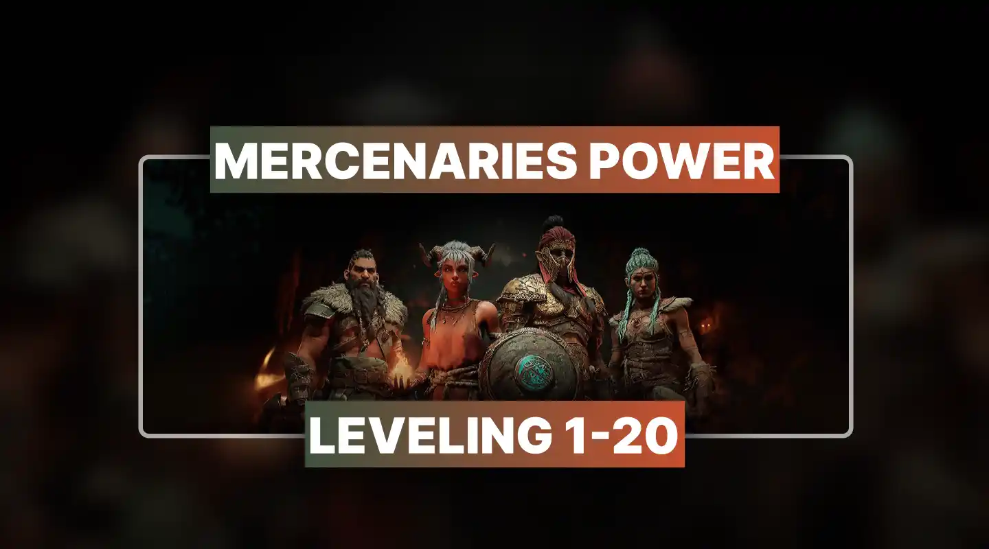 Diablo 4 Mercenaries Power Leveling Boost