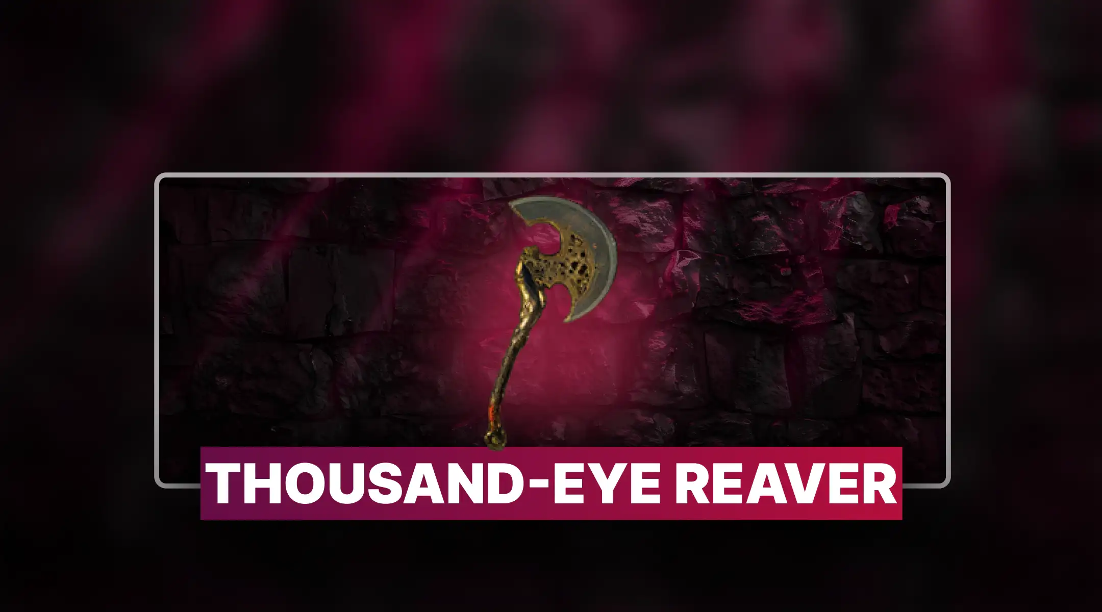 Diablo 4 Thousand-Eye Reaver For Sale