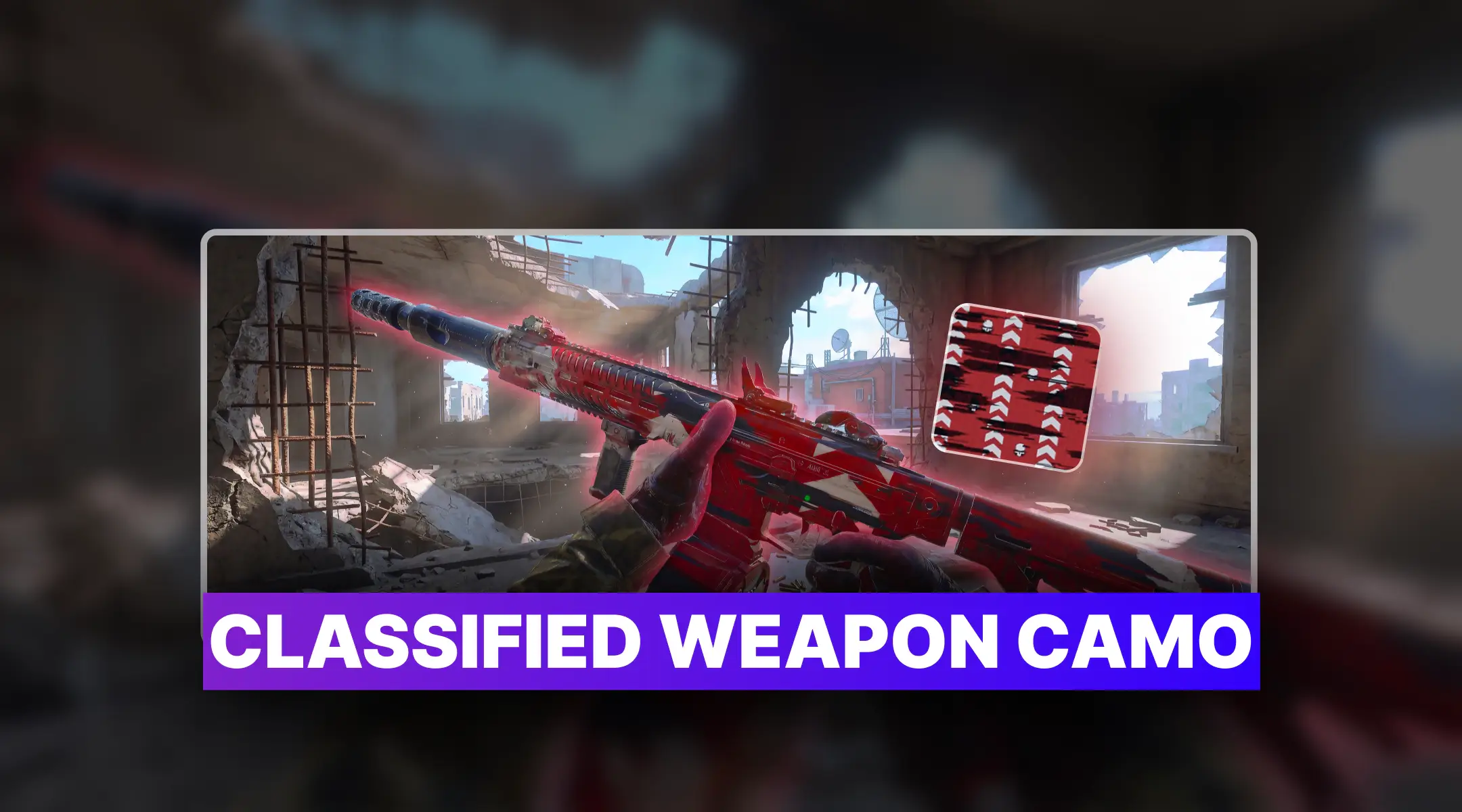 Warzone Classified Weapon Camo Carry